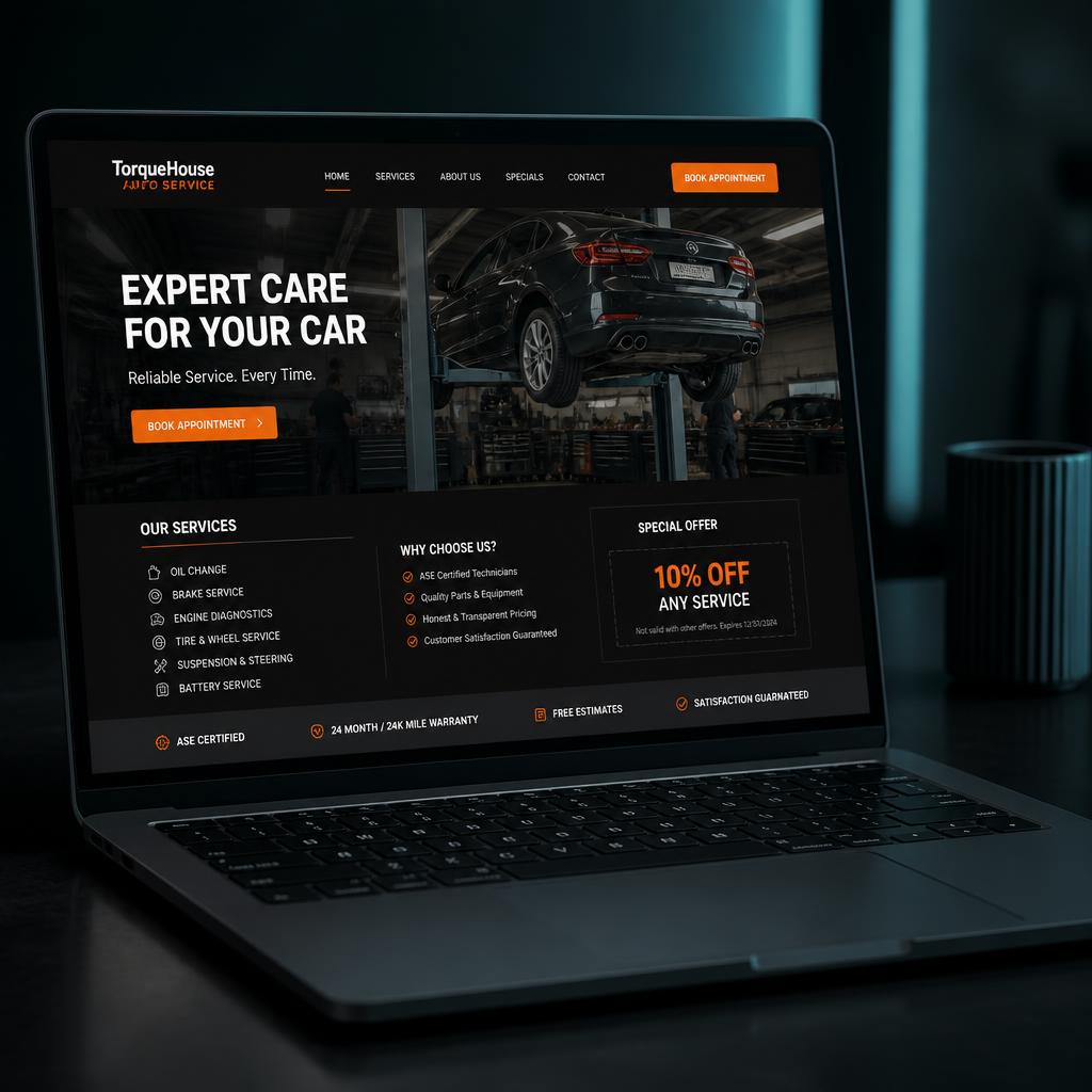 Ukázka webu — Autoservis