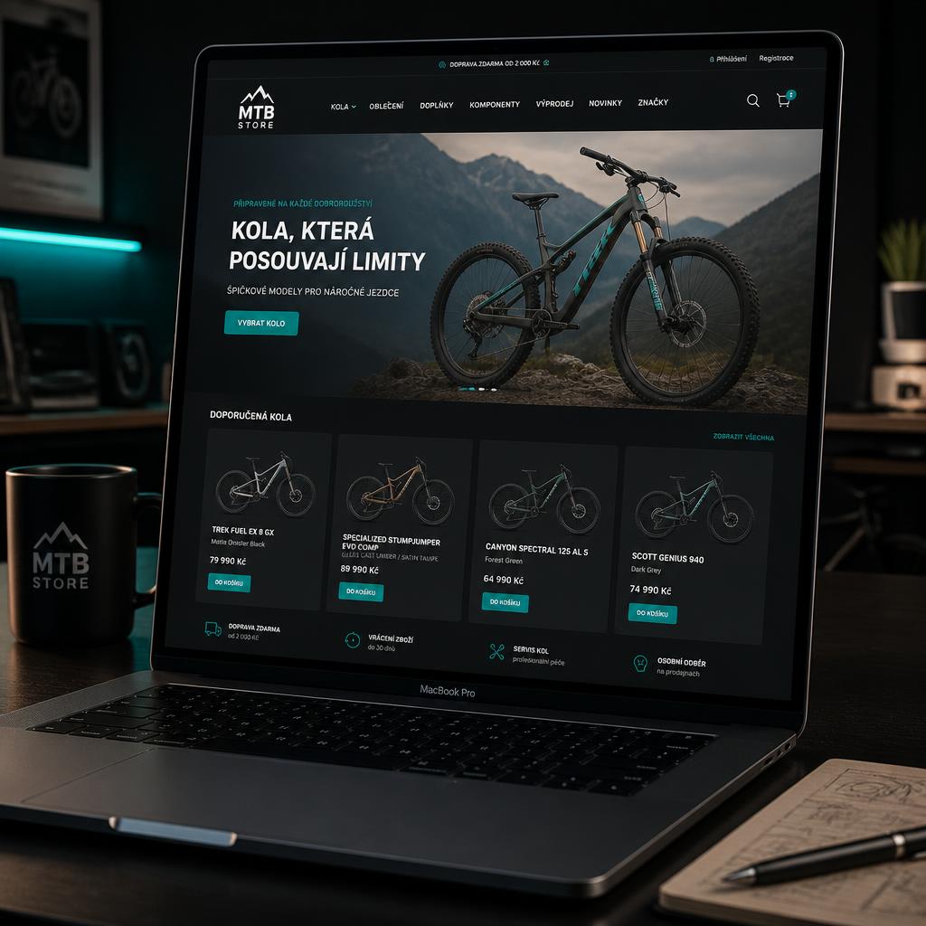 Ukázka webu — Cyklo e-shop